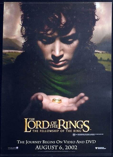 The Lord Of The Rings Original 2002 Video Movie Poster Frodo Moviemem