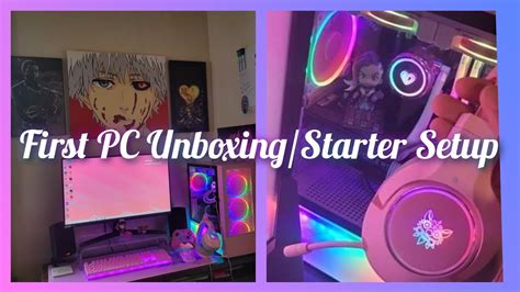 First Pc Unboxingstarter Setup Youtube