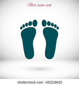Foot Vector Icon Stock Vector Royalty Free Shutterstock