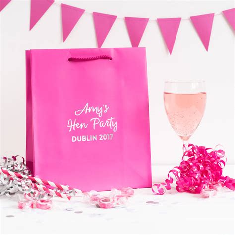 Personalised Hen Party T Bags By Beryl Betty Celebrations