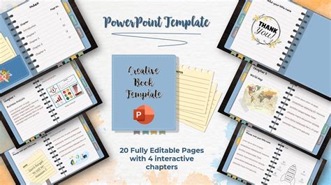 Interactive Book Powerpoint Template For 15
