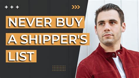 3 Reasons You Should Never Buy A Shippers List Youtube
