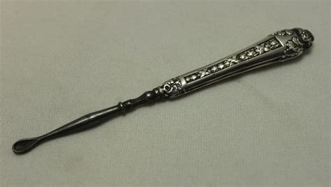 Silver Handled Ear Spoon China Rose Antiques