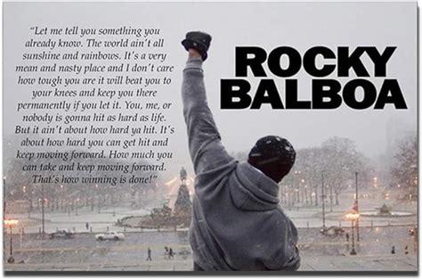 Rocky Balboa Speech Poster Teechips Smspoliz