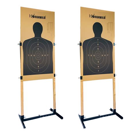 Adjustable Target Stand For Paper Silhouette Shooting Targets H Shape
