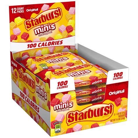 Starburst Original Minis 100 Calorie Fruit Chews Candy Bag 95 Ounce