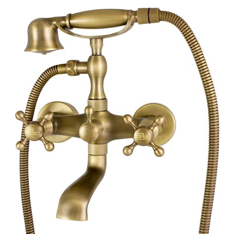 Ib marmo badewannen zubehör mr399_2. Nostalgie Retro Kreuzgriff Badewanne Armatur Messing ...