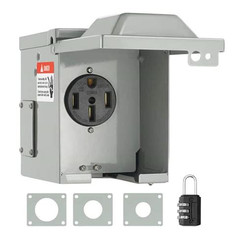 Vevor Rv Power Outlet Box Indooroutdoor 50 Amp 125 Volt250 Volt