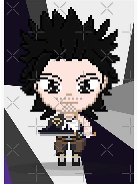 Black Clover Yami Sukehiro Pixel Art Poster For Sale By Dirrajnoswal