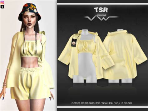 Clothes Set 137 Shirttop Bd494 By Busra Tr At Tsr Lana Cc Finds