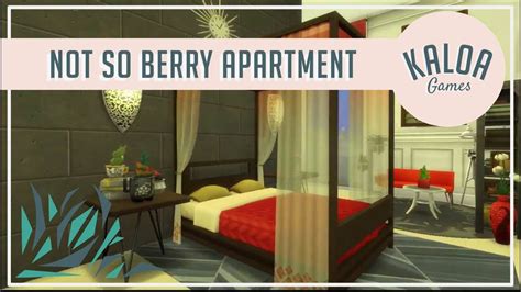 The Sims 4 Not So Berry Rose Apartment Youtube