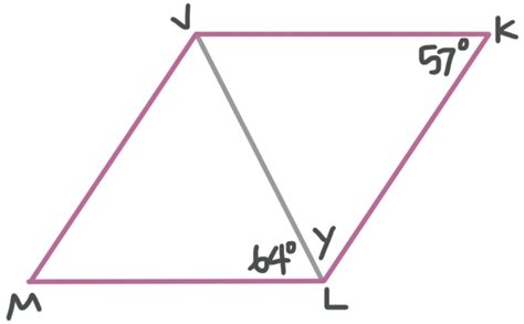 Measures Of Parallelograms Including Angles Sides And Diagonals