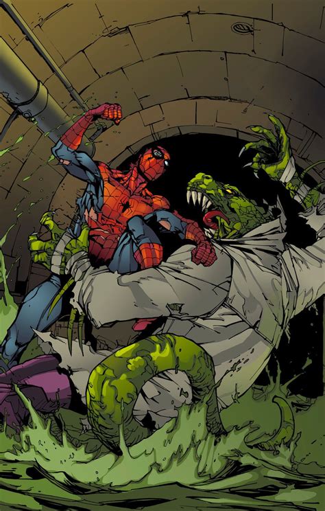 Spider Man Vs Lizard Aug 27 2014 By Timothy Brown Spiderman Comic Marvel Villains Marvel