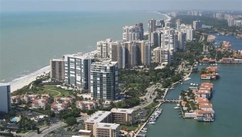 Naples Gulf Coast Skyline Aerial View With Images Naples Florida