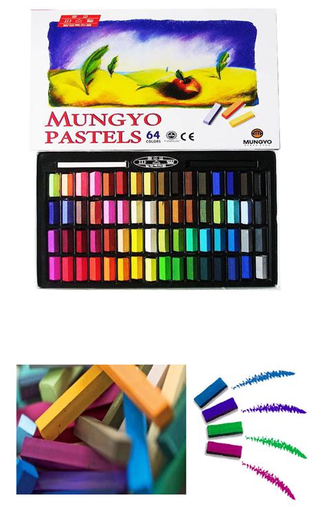 Mungyo Soft Pastels 28324864 Colors Set Half Length Square Vivid