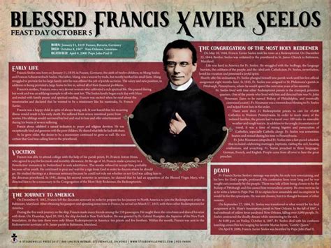 Saint Of The Day 5 October Blessed Francis Xavier Seelos Cssr