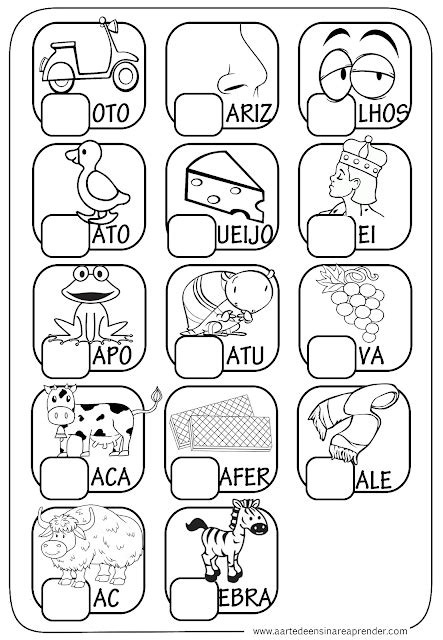 Atividade Pronta Alfabeto Letra Inicial A Arte De Ensinar E Aprender