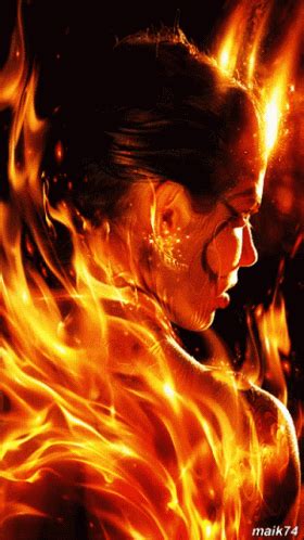 Fire Flames GIF Fire Flames Lady Discover Share GIFs