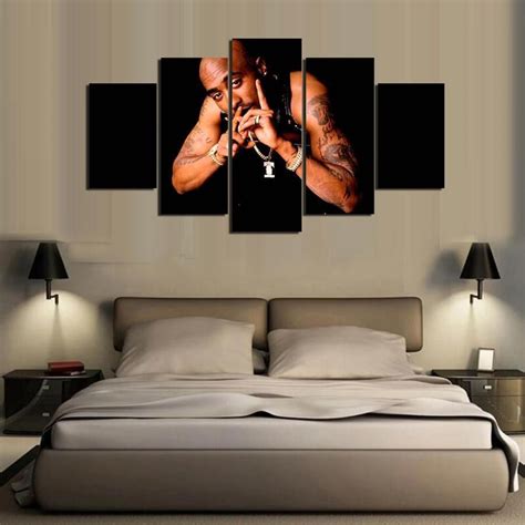 Tupac Shakur 2 Celebrity Canvas Wall Art Customized Canvas Art Wall