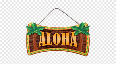 Aloha maui ukulele hawaiano madera tiki firmar señalización png PNGEgg