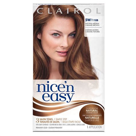 Clairol Nice N Easy Permanent Hair Color 5W 118B Natural Medium