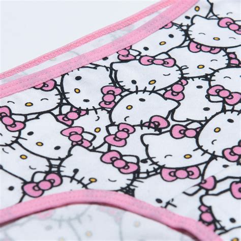Pack X2 Panties De Niña Blanca Rosada De Hello Kitty