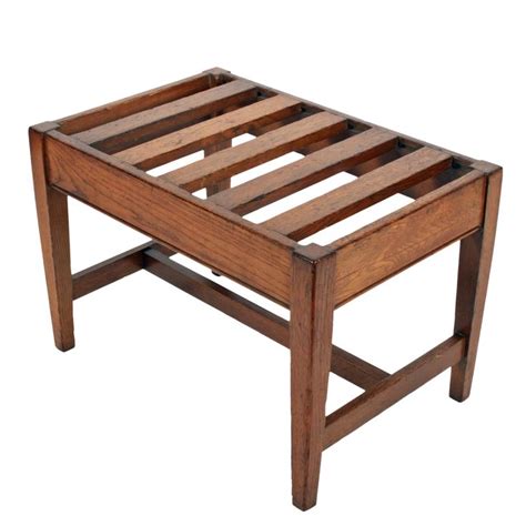 Birdrock home bamboo natural suitcases racks & foldable baggage holder. Edwardian Oak Luggage Rack in 2020 | Luggage rack, Antique ...