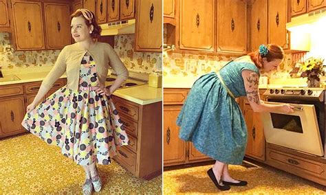 38 Year Old Woman Who Lives And Dresses As A 1950s Housewife Spent Over 15000 On Vintage Items