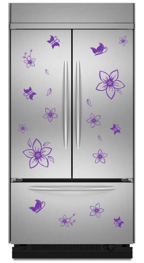 Stickonmania Vinyl Wall Decals Refrigerator Design Decal