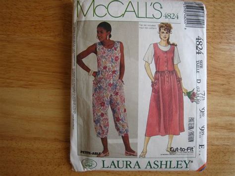 Vintage Mccall S Pattern 4824 Laura Ashley Misses Etsy Vintage