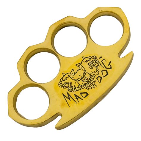 Dalton 10 Oz Real Brass Knuckles Buckle Paperweight Heavy Duty Mad
