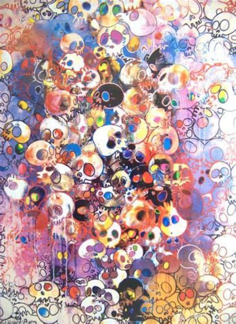 Reproducciones De Pinturas Calavera Grande De Takashi Murakami