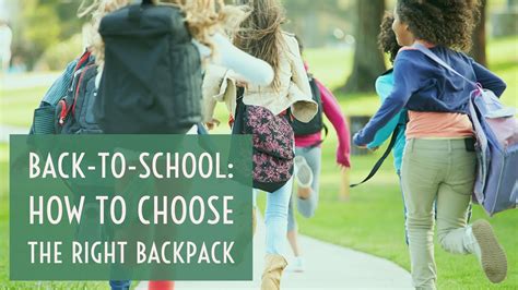 How To Choose The Right Backpack Youtube