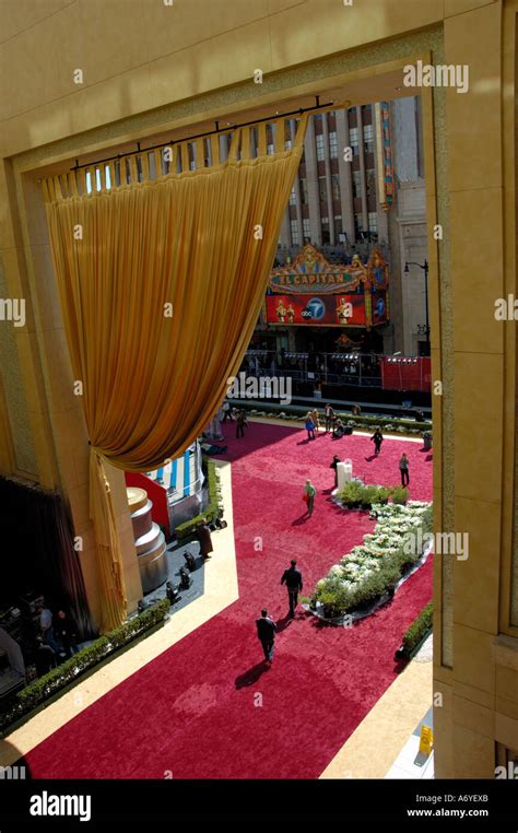 Hollywood California Oscars Ceremony Red Carpet Entrance To The Kodak