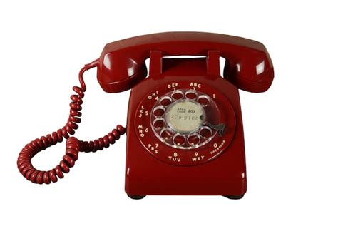 Vintage 1960s Red Telephone Works Perfectly Excellent