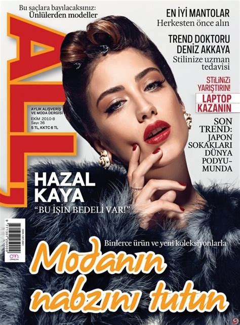 Hazal Kaya On The Cover Of Turkish All Magazine Turkish Actors And