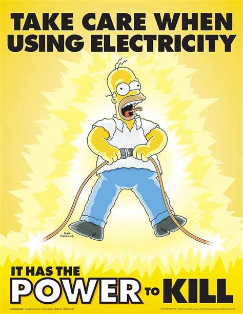 A Safety Message From Homer J Simpson Relectricians