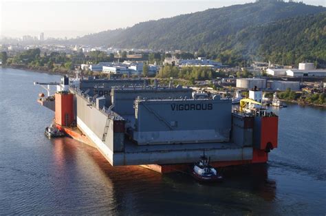 Nations Largest Floating Drydock Arrives In Portland Photos