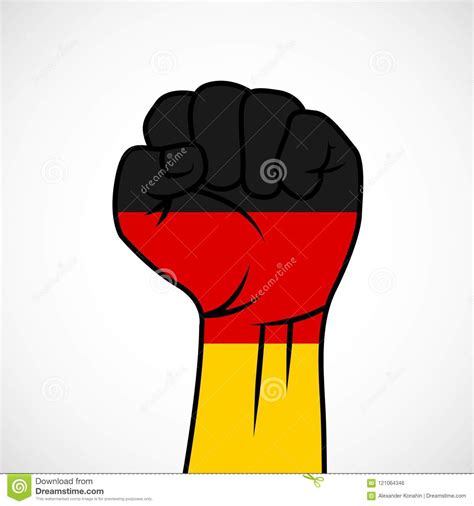 Fist With German Flag Stock Vector Illustration Of Politic 121064346