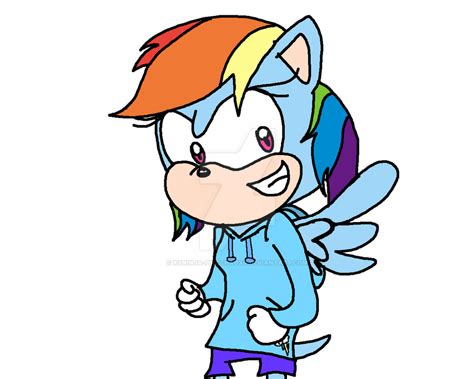 Mlp Sonic Rainbow Dash By Xxninja Pikachaoxx On Deviantart