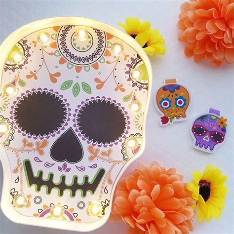 Sugar Skull Magnetic Bookmark Day Of The Dead Bookmark Dia Etsy Sugar Skull Ts For
