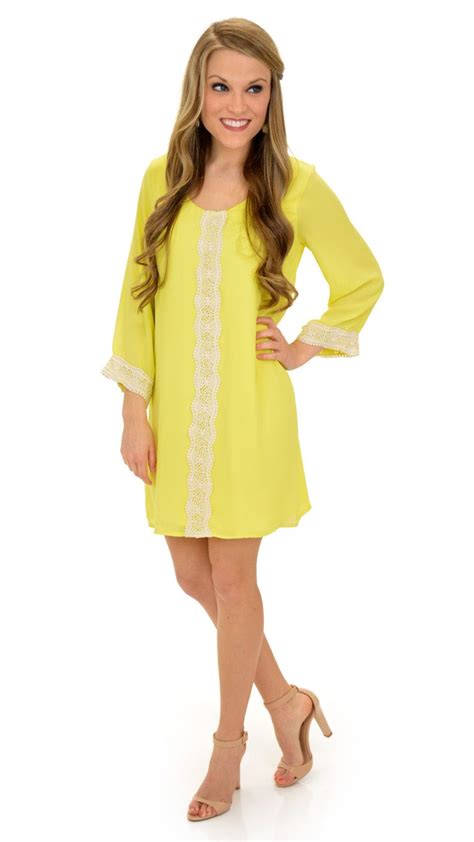 Sweet Annie Dress Yellow New Arrivals The Blue Door Boutique