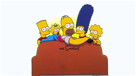 the simpsons homer simpson bart simpson marge simpson lisa simpson maggie simpson couch