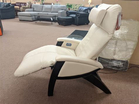 white leather massage recliner delmarva furniture consignment