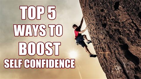 Top 5 Ways To Boost Self Confidence Youtube