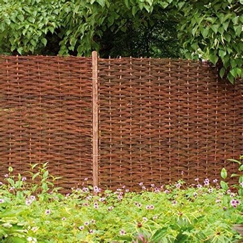 Woven Hurdle Wood Fencing Garden Fence Panels Willow Fence