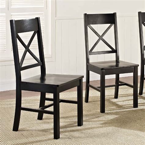 Sourcing guide for solid wood dining chairs: Walker Edison Millwright Set of Two Solid Wood Dining ...
