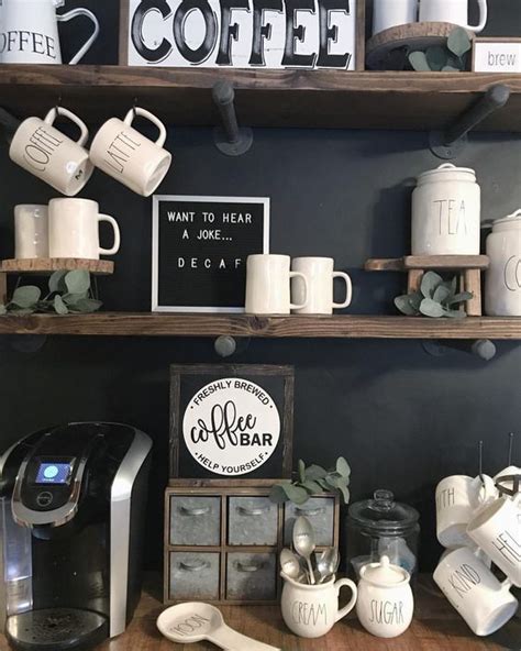 Accentuate your home decor with our unique home decor accessories and home furnishings. Coffee Bar Ideas - Re-Fabbed