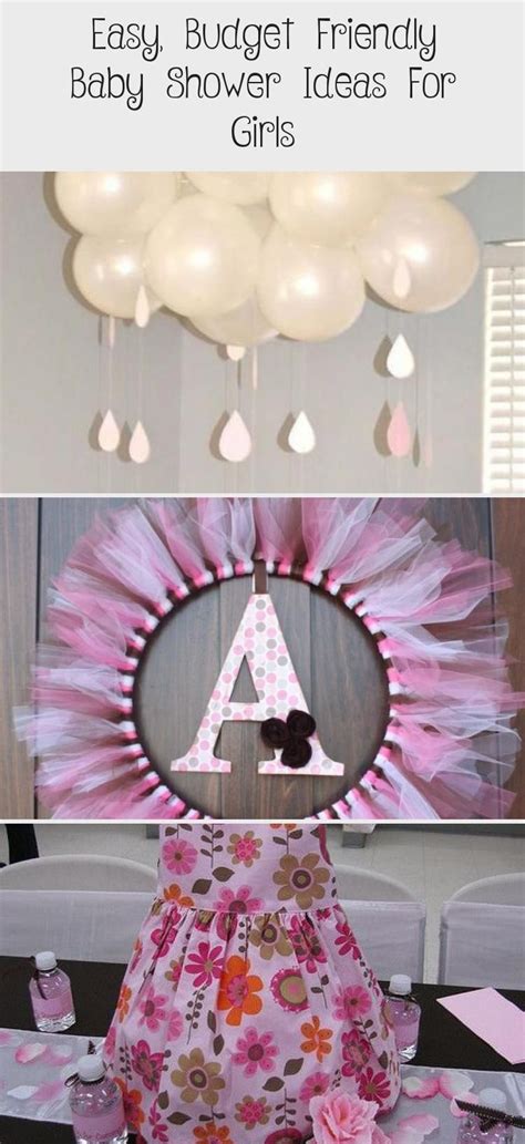 Easy Budget Friendly Baby Shower Ideas For Girls Decor Dıy In 2020