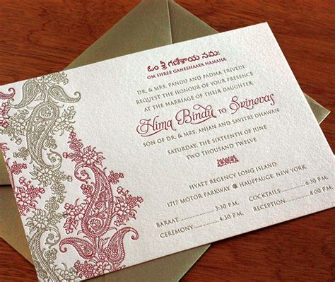 From indian hindu, sikh wedding invitation cards, to pakistani invitations, muslim and islamic marriage cards, asian wedding invitation cards we do them all. Indian Paisley Wedding Invitation Gallery - Hima ...